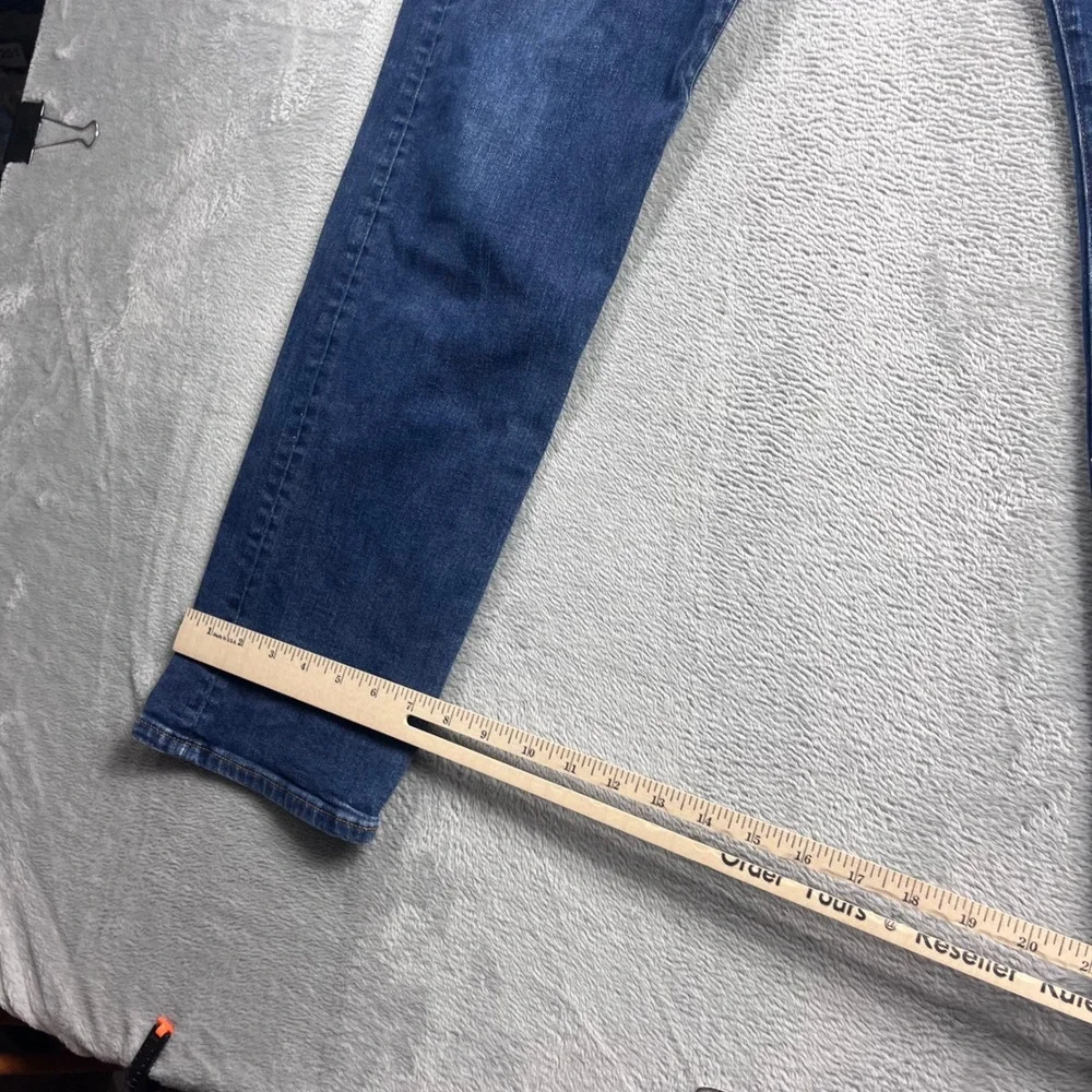 Revtown Automatic Mens Jeans 34x30 Blue Dark Wash Stretch Denim Straight Leg